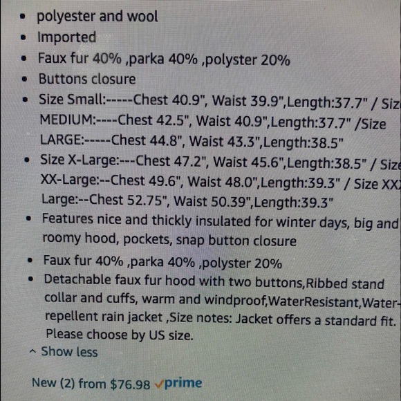 Parker long over coat - Picture 7 of 11